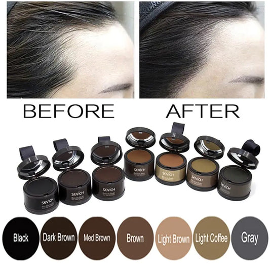 Fashion Hair Fluffy Bald Coverage Hair Filling Powder Hairline Repair Forehead Trimming Concealer Hair Shadow