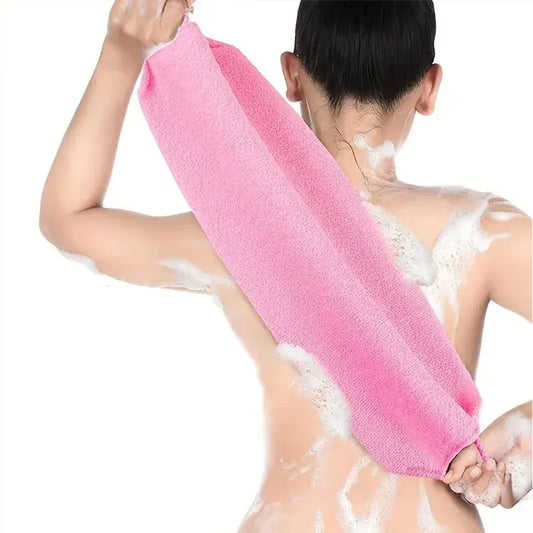 Stretchable Exfoliating Back Scrubber With Handles, Neck Back Scrubber Bath Wash Towel Shower Washcloth Scrubber Strap